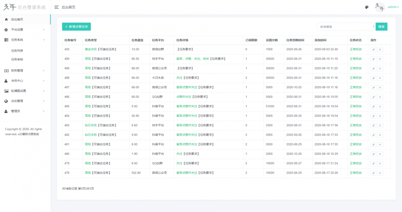 图片[14]-Thinkphp点赞系统全新蓝色UI+后台模板-网站模板-整站网站源码