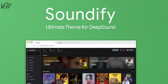 DeepSound第三方主题模板-Soundify v1.3下载-网站模板-整站网站源码