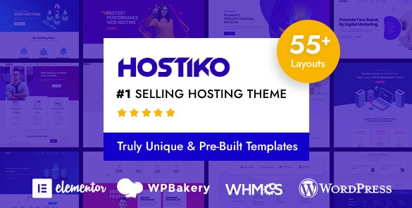 WordPress WHMCS主机托管公司主题Hostiko v54.0-网站模板-整站网站源码